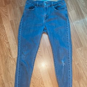High rise skinny jeans